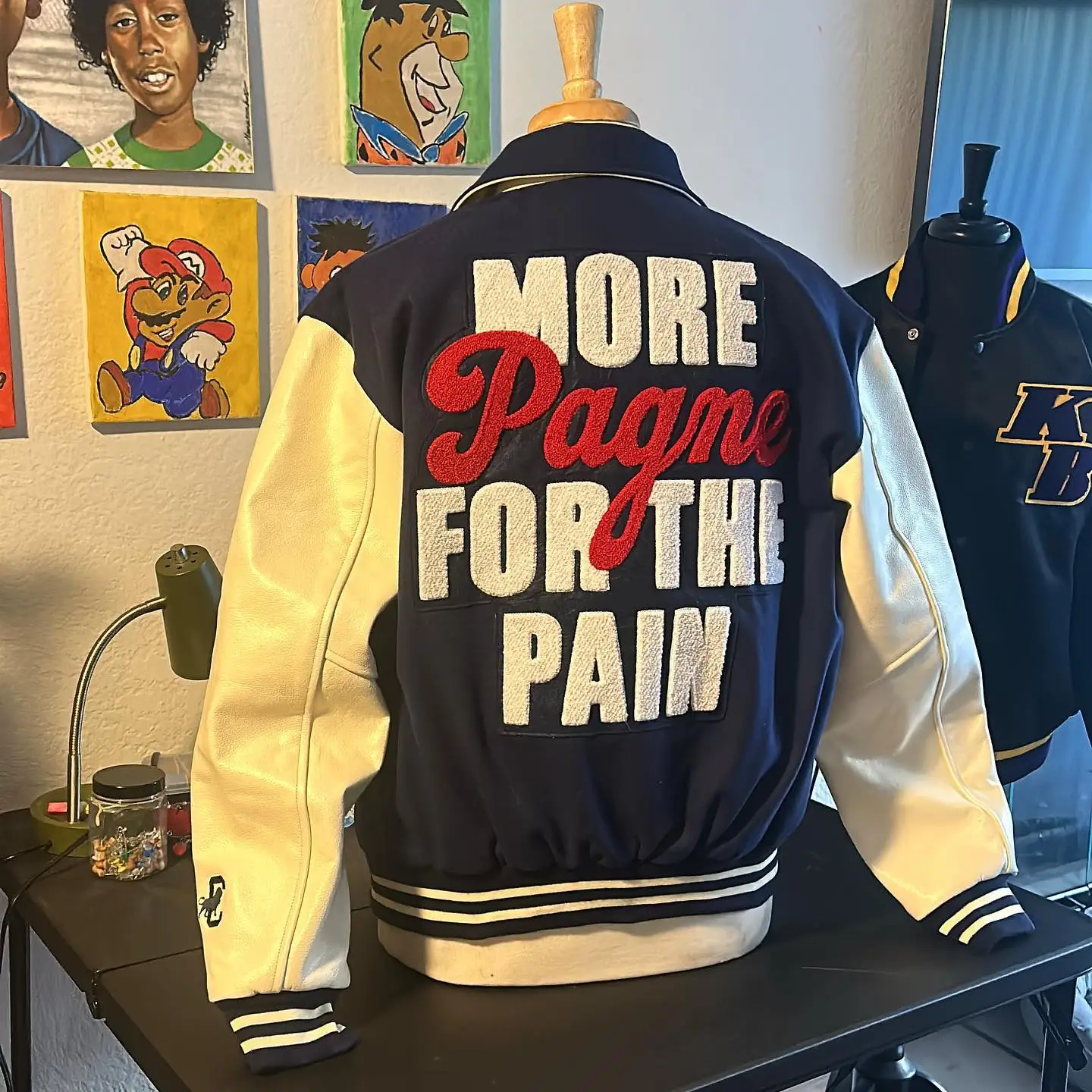 Yingling Hip Hop Baseball Jacket Men and Women Furry Letters Embroidery Loose Varsity Jackets Unisex Streetwear Casual Bomber Co