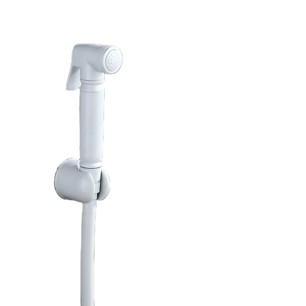 1F0128-HLB портативный белый мусульманский ручной Туалет Биде душевой набор нажимной душ для ванной