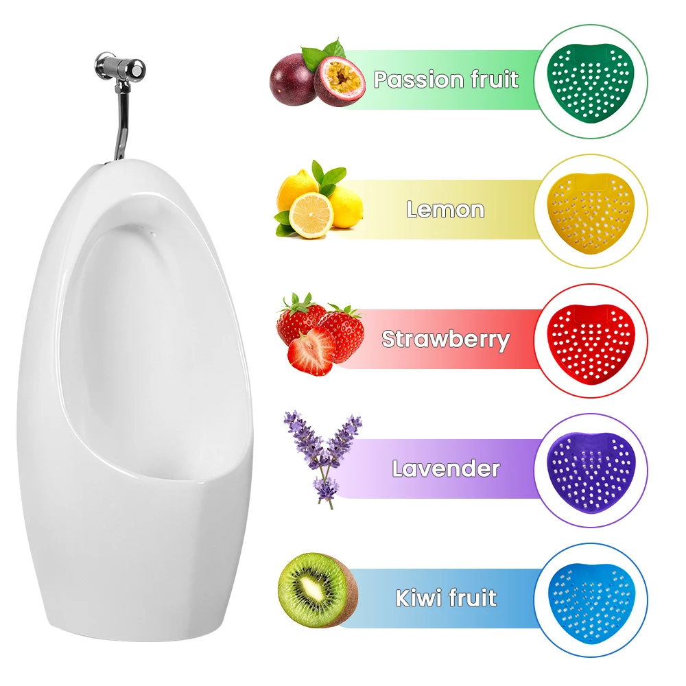 Durable Urinal Screen Scented Mat Anti-Splash Deodorizing Urinal Mat for Toilets and Washrooms