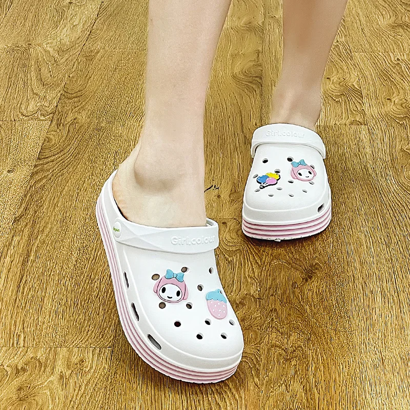 High Quality Hole Shoes Multicolor Heel Clogs EVA Wholesale Ladies Sandals Slippers For Women Clogs Hospital Hole Shoes