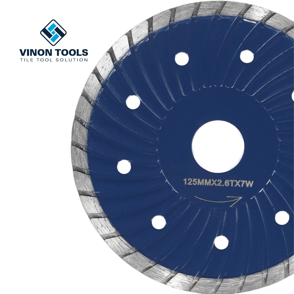 125mm Wet Trade Diamond Profi Wave Sharply Saw Blade For Cutting Stone