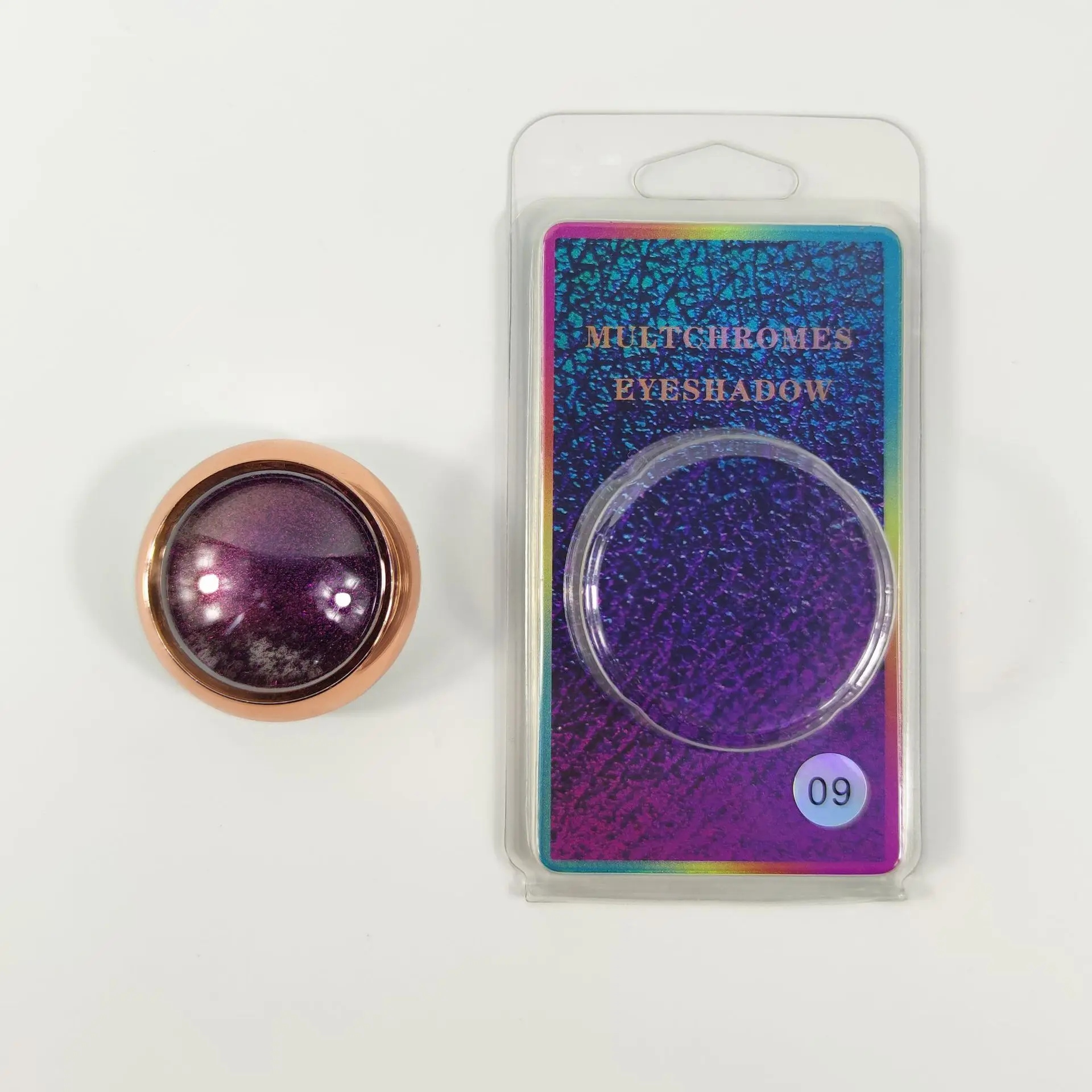 Private label eyeshadow glitter long lasting cosmetics waterproof single chameleon eyeshadow pigment