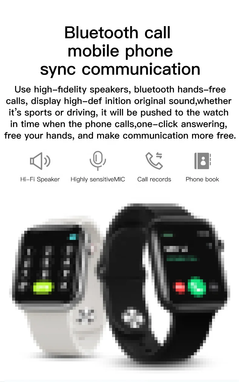
T500 Plus Series 6 Smartwatch 1.78 Inch Full Screen BT Call Message Push 2021 T500 Plus Smart Watch for Android IOS Phone 