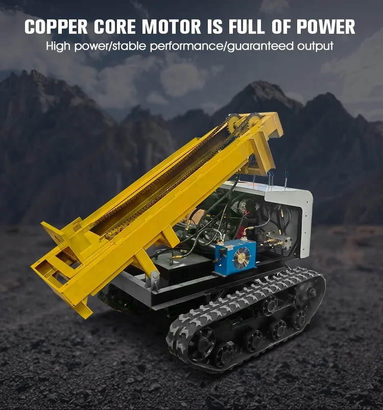 Small crawler Bore pile mining down-the-hole drilling rig