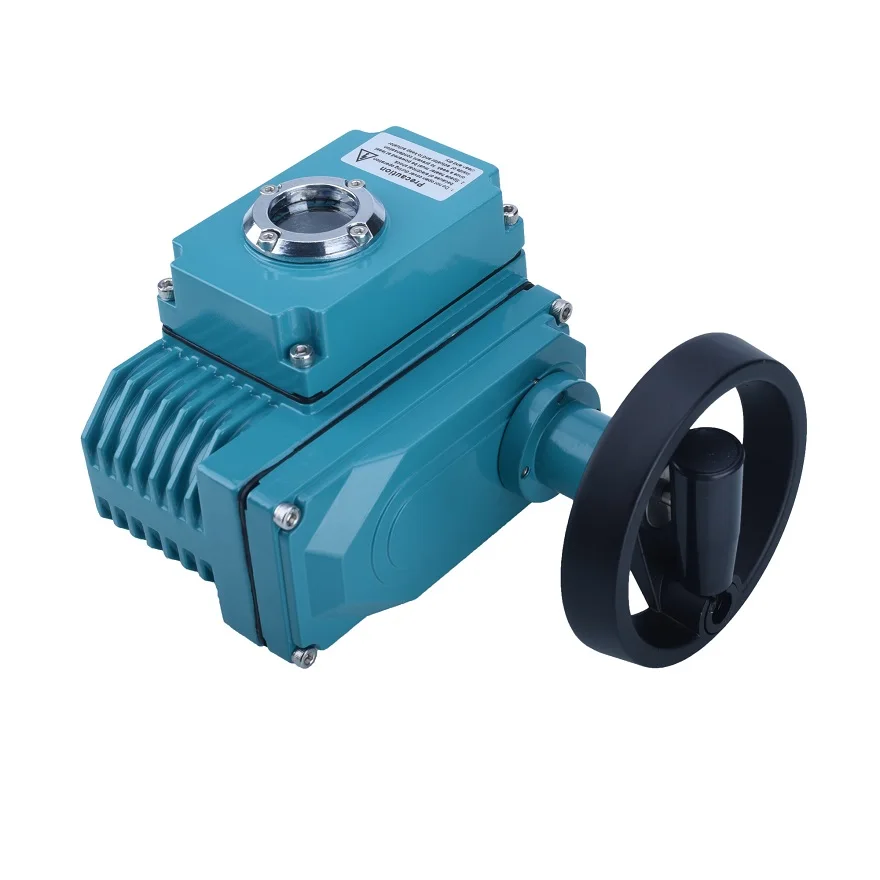 ISO521Quater Turn 3 Piece Stainless Steel Motorized Waterproof Electric Actuator  Ball Valves