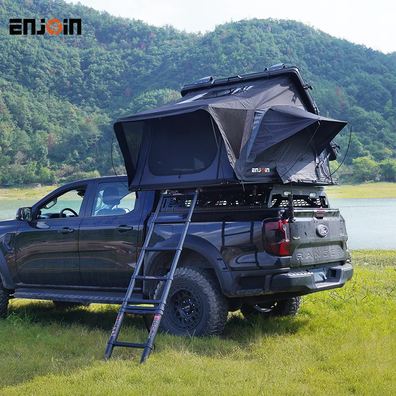 2024 Enjoin China Factory SAN HIMA UV Resistant Waterproof 4 Person Truck Pop Up Hard Shell Car Roof Top Tent