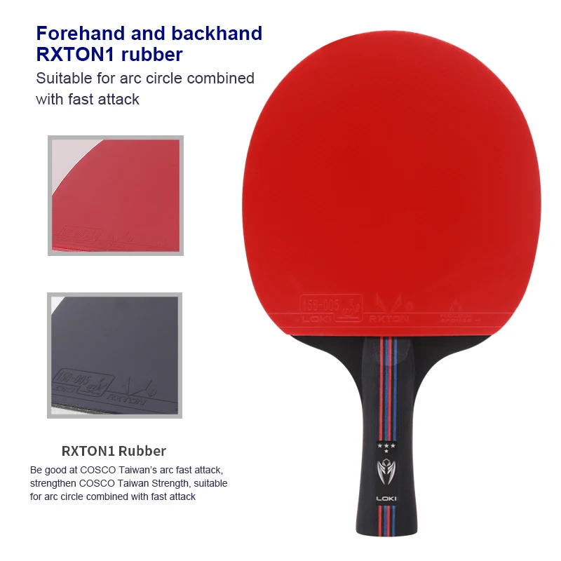 LOKI Professional K4 Star Tenis De Mesa Raqueta ITTF Approved Raquetas De Tenis De Mesa High Performance Table Tennis Racket