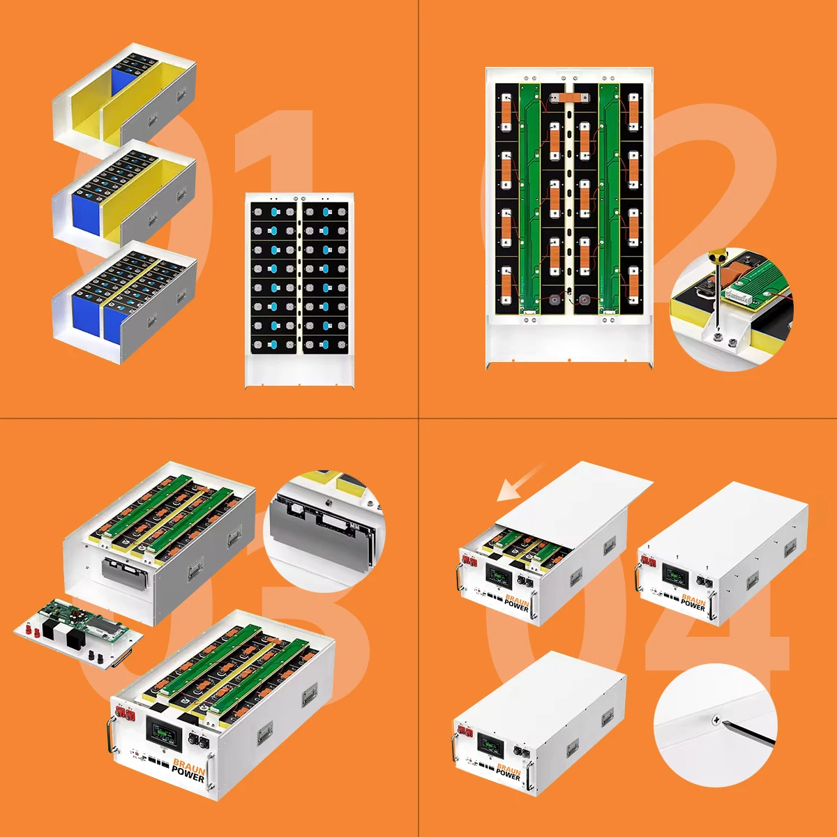 15kw 51.2v Lifepo4 Lithium Battery 280ah 300ah Battery Pack 12V 24V 48V 200Ah 280Ah Support JK 16s 200a Lifepo4 EU Stock
