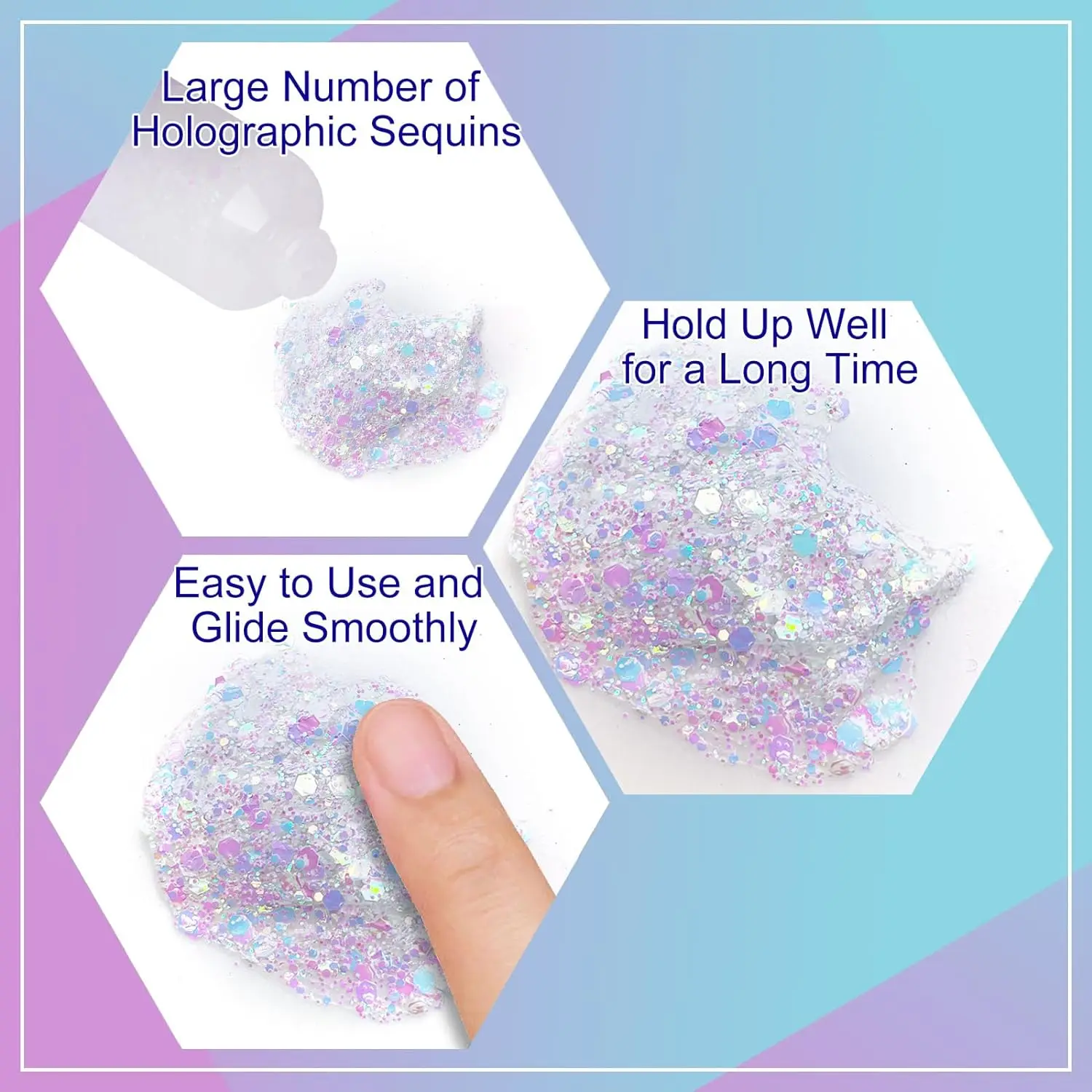 Han Linger Sparkling Makeup Shimmer Highlighter To Use And Glide Smoothly Music Festival Concert Outfit Face Glitter Makeup Gel