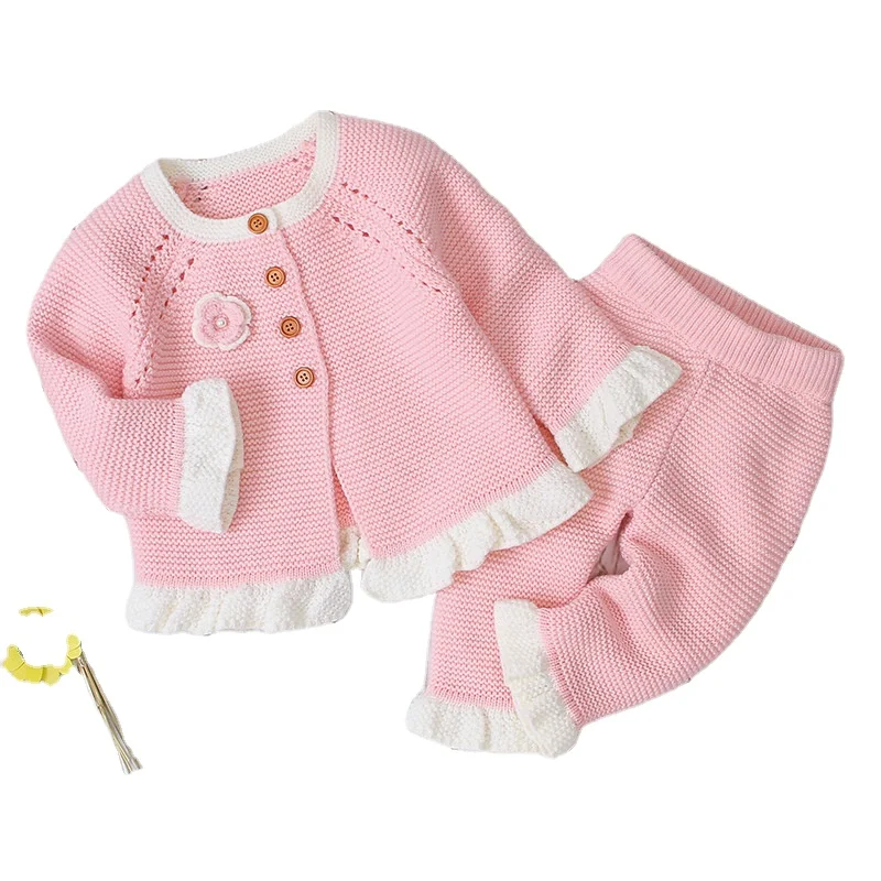 Factory direct sales new born baby girl clothing sets 100%cotton 2pcs baby sets clothes clothing