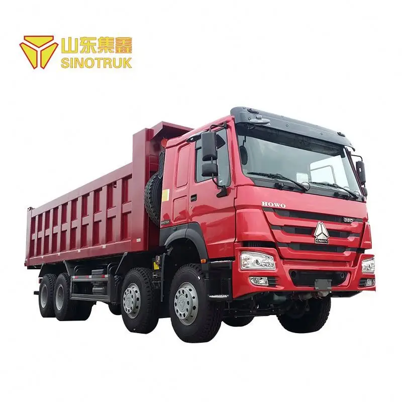 China made cheap sinotruk howo left hand drive 8x4 tipper truck prices for sale