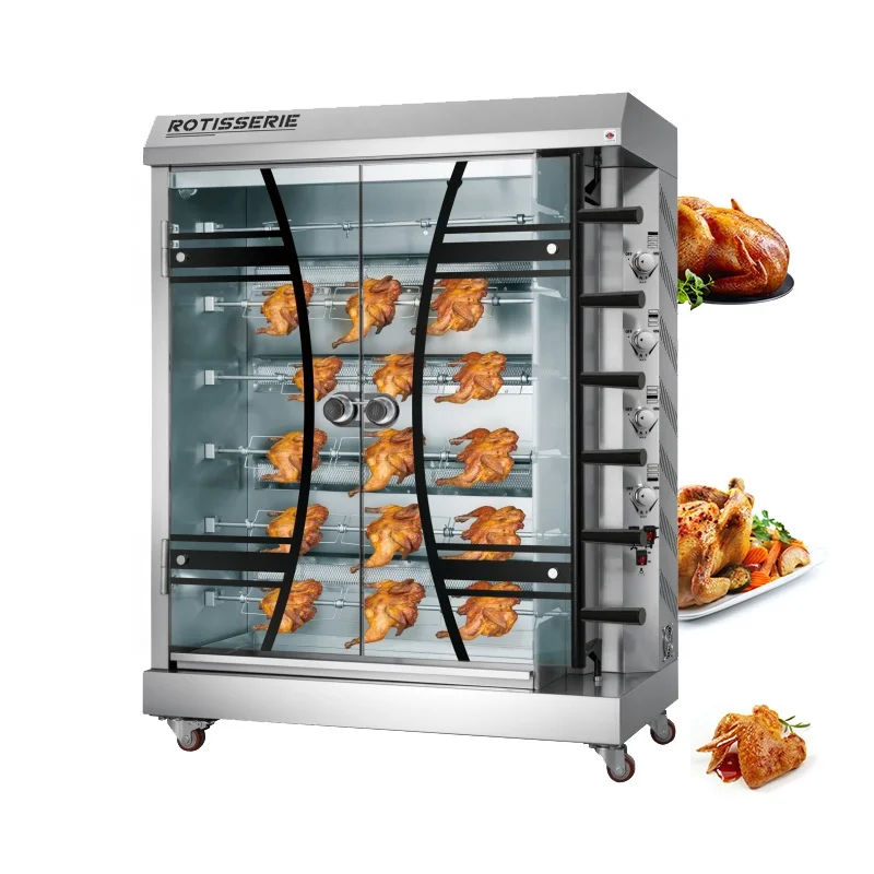 Automatic Commercial Electric Rotisserie Equipment Oven Grill Chicken Roasting Machine