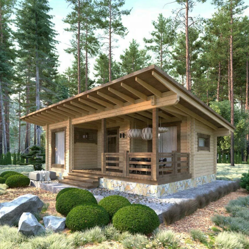 Casa Prefabricada сборные дома деревянный сборный дом Комплект 1 спальня 100% легкий водонепроницаемый звукоизоляционный