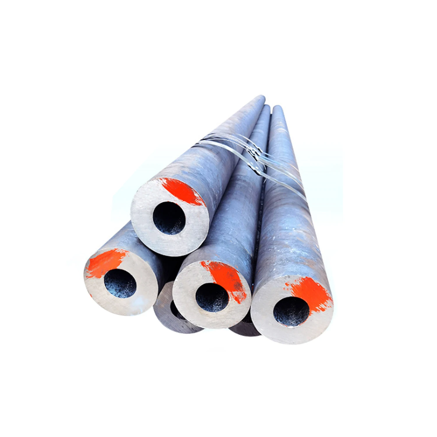 ASTM A106 A53 API 5L Seamless Carbon Steel Tube X42-X80 Oil and Gas Pipelines 12m Length ISO9001 Certified for Boiler Usage