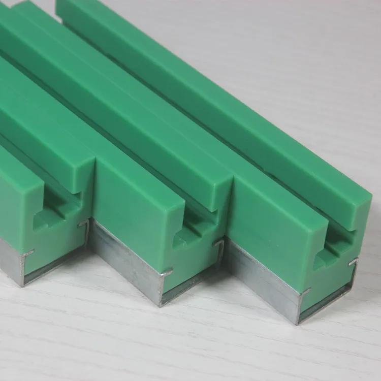 Plastic Guide Rails green conveyor roller CK shape UHMW linear chain profiles conveyor guide rails
