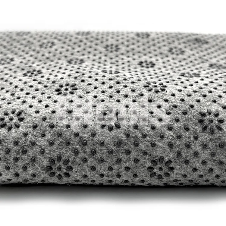 Hot Wholesale Custom Non-slip Backing Fabric Final Backing Pad Polyester Dots Carpet Rug Secondary Backing Cloth