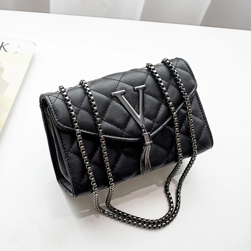 Luxury Handbags for Women 2023 Tassel Chain Square Shoulder Messenger Crossbody Women Mobile Phone Bag Handbag