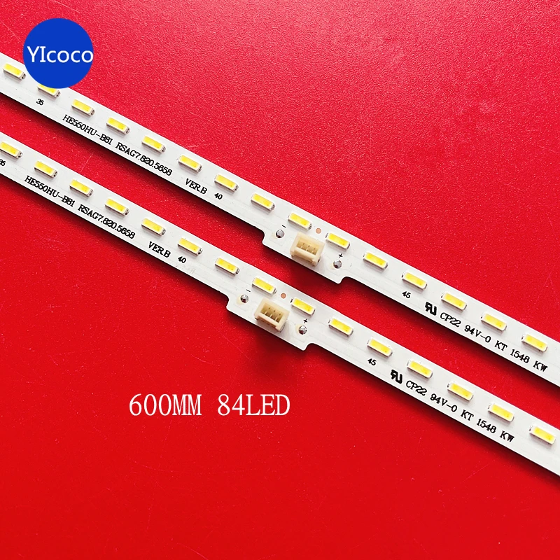 LED backlight strip For Hisense HE550HU-B81 Sharp TV LC-55N7000U LED55K380U LT-1139663-A  RSAG7.820.5658    600mm 84LED
