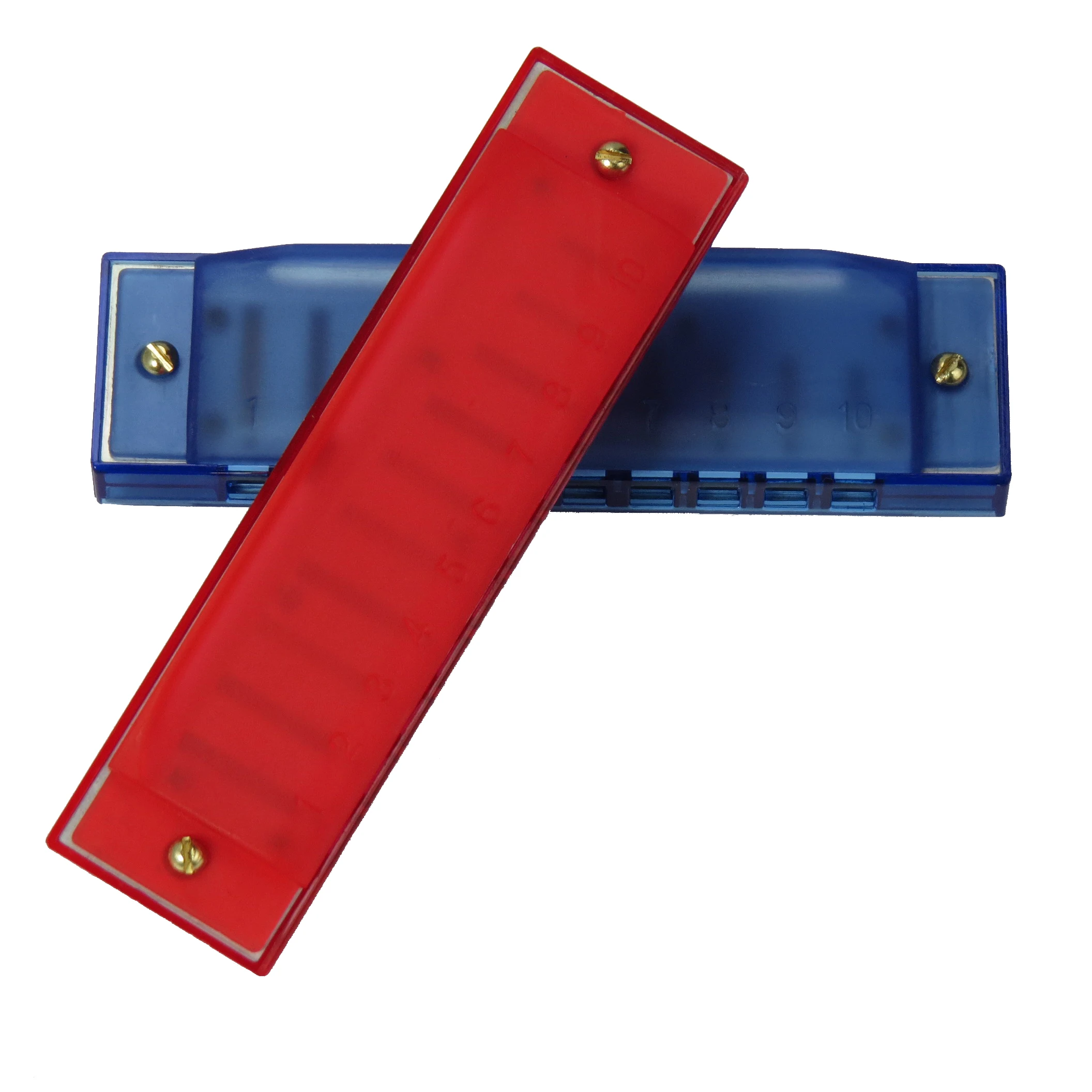 
BEE DF10A-3 10 holes PP cover plastic toy harmonica 