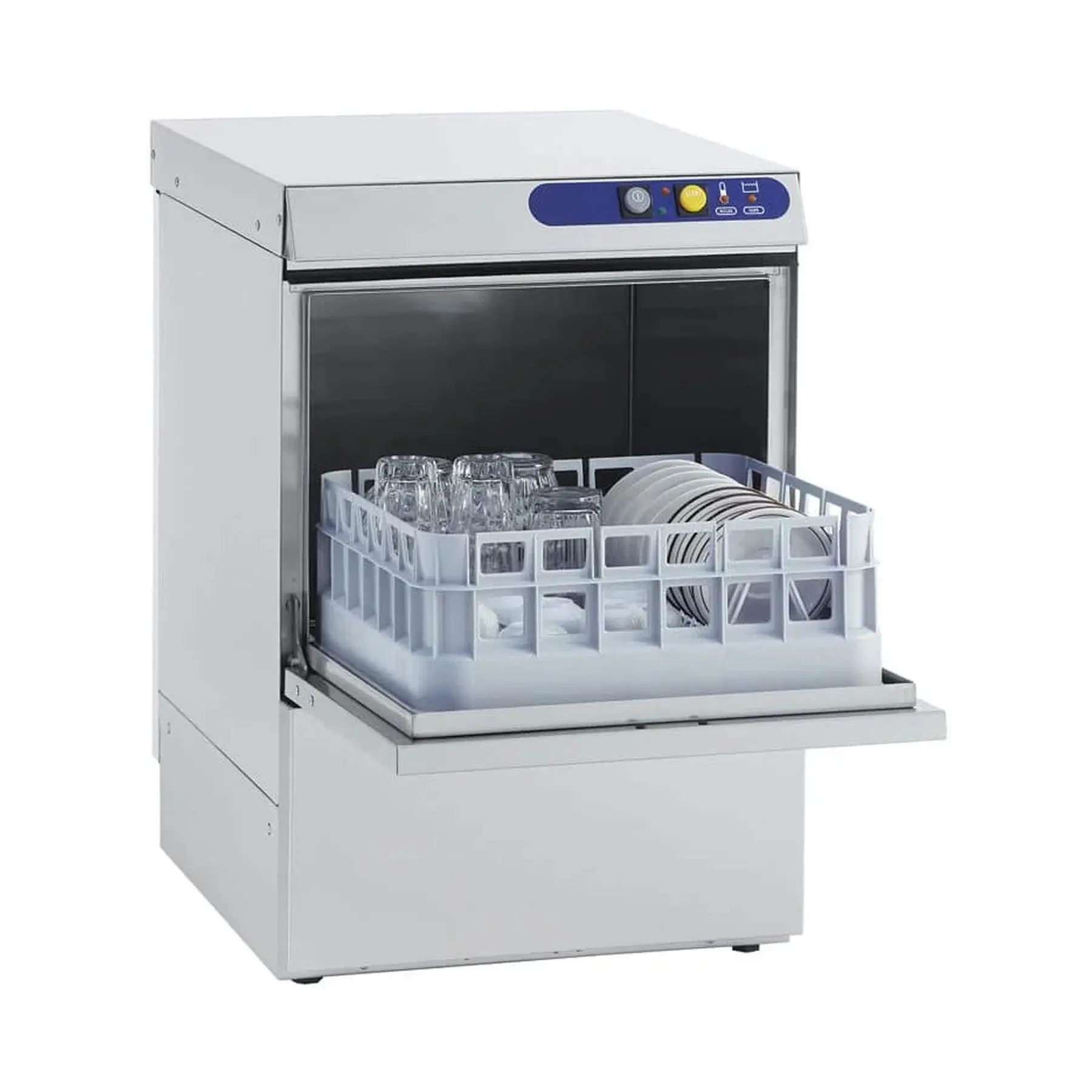 Прочная нержавеющая посудомоечная машина-EASY 40 с прямоугольной корзиной-промышленный чистящий раствор