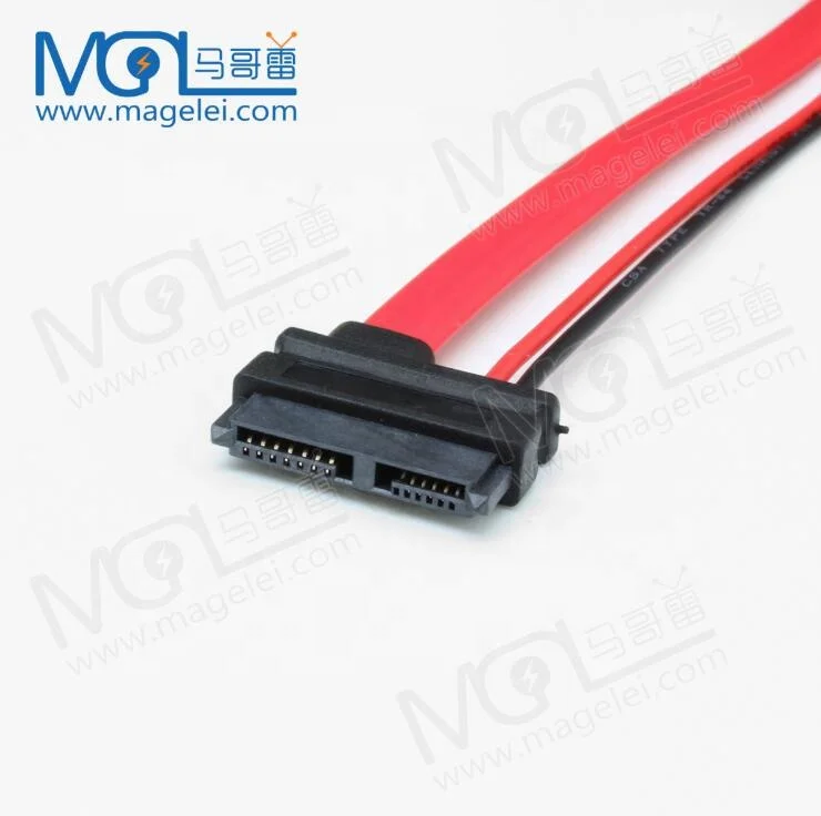  50 см SATA 7 + 6P hd sdi оптический накопитель данных кабель питания для ноутбука жесткий диск серийный pptical Диск провод SATA7