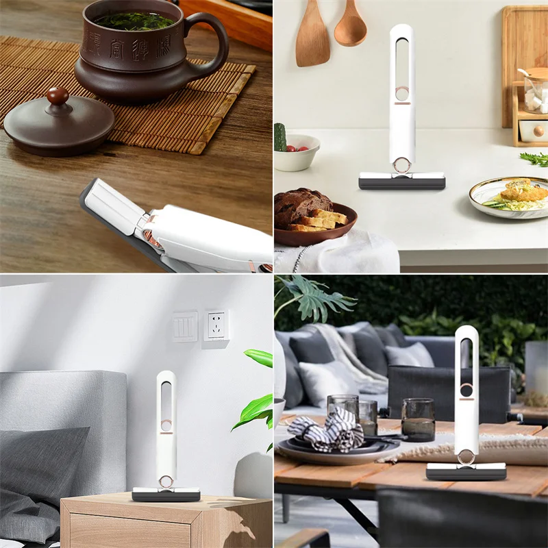 Mini Portable Hands-free Squeeze Mop Desktop Car Mop Multifunctional Foldable Cleaning Mop Home Cleaning Tools