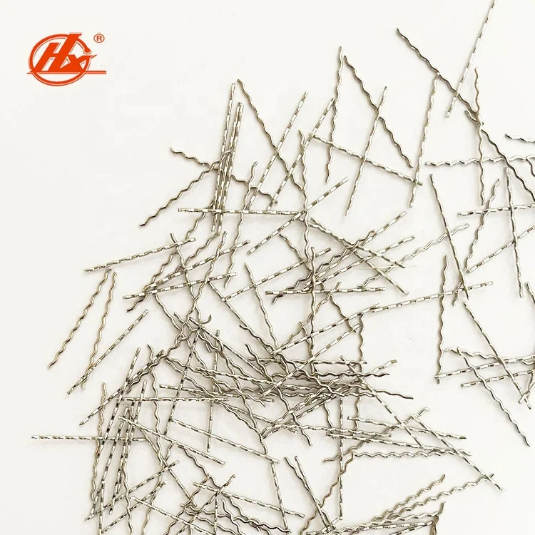 Corrugated Segment Refractory Stainless Steel Fibers 304ss for Concrete