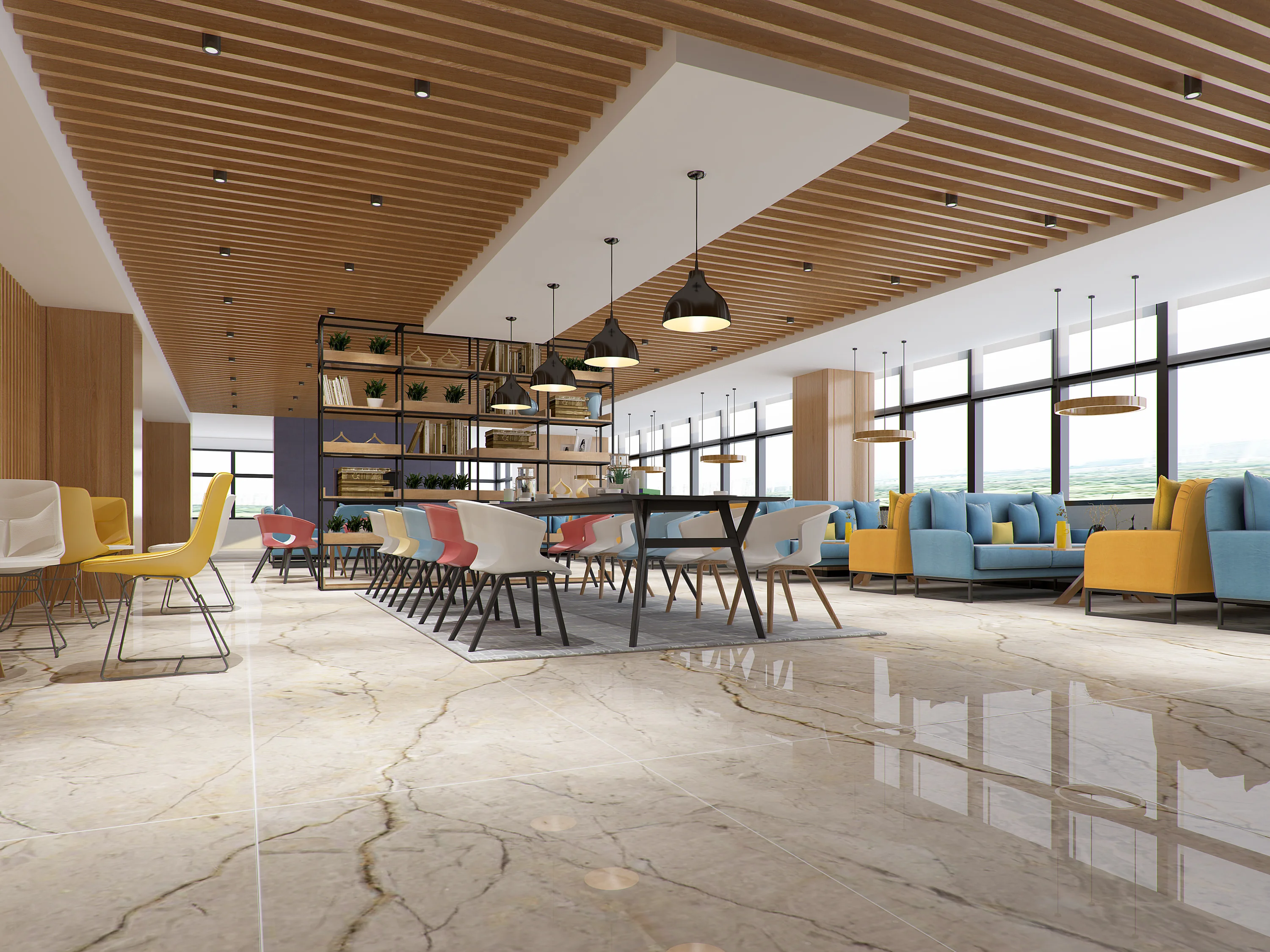 Foshan Fatong 900*1800Mm Glazed Tiles Porcelain Big Size Light Grey Marble Floor Hotel Lobby