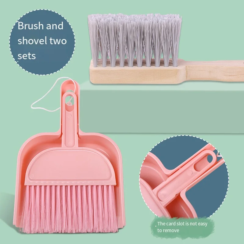 Montessori Household Pretend Cleaning Tool Toy Set Plastic Brooms and Mops for Kids Educational Kids Housekeeping Toys