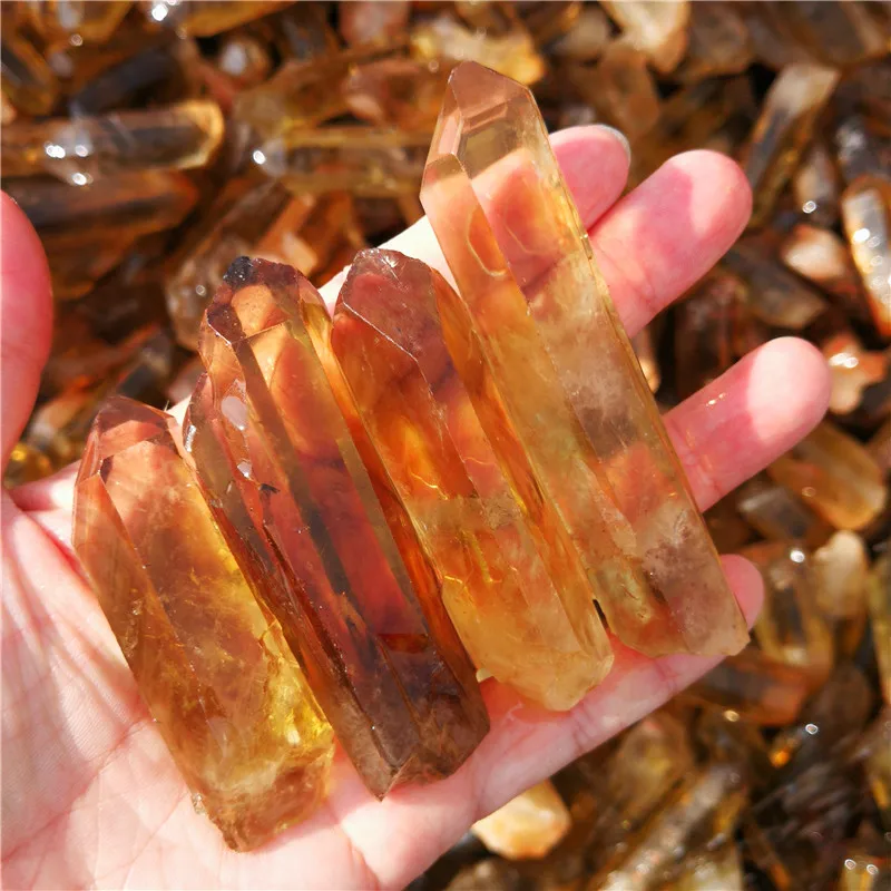 Wholesale  Clear Raw crystal quartz citrine Smoked citrine healing natural crystal Stone