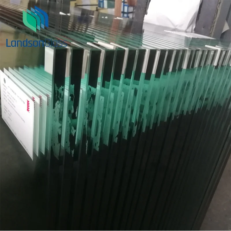 CE terrace door and roof glass 900mm wide 10mm thick poly cut safety glass sliding glass walls Price for veranda garden house