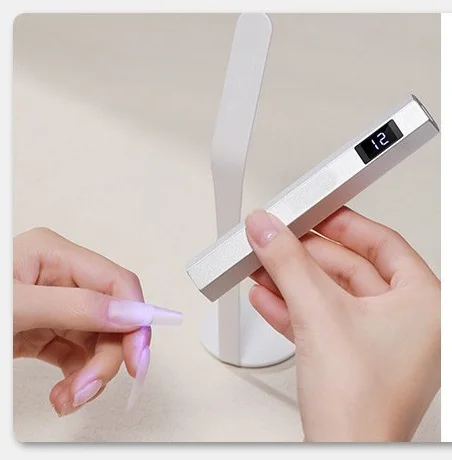 Fast dryer Handheld Rechargeable Cordless Curing nail polish Gel Portable Mini Uv Led Nail Lamp With Timer Holder Based