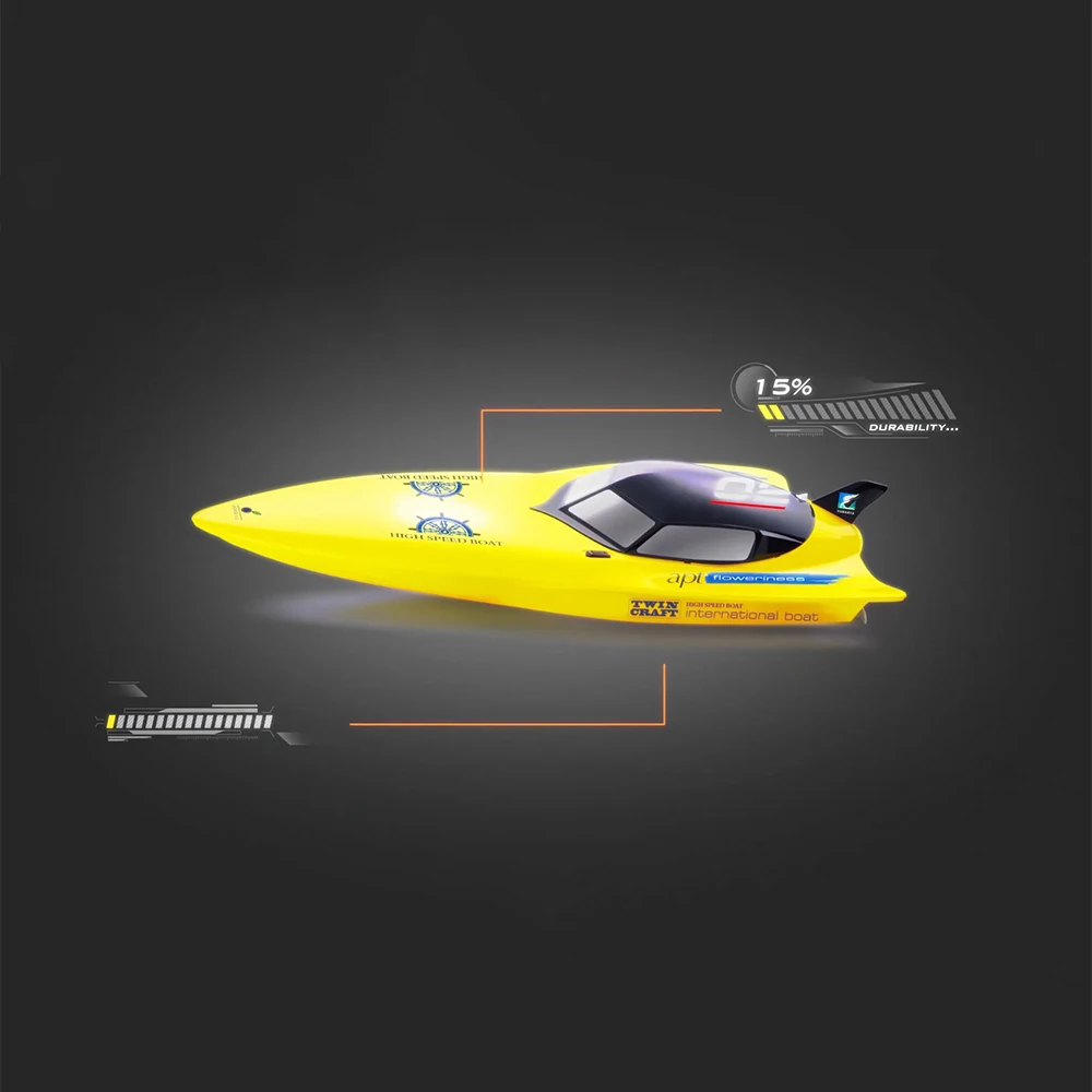 74CM 2.4Ghz Remote Control Boat High Speed RC Racing Boats Waterproof Rc Racing Ship Model Toys RC Boat