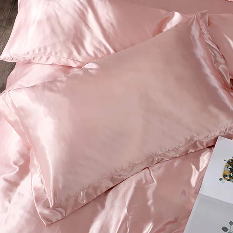 Body pillow case custom silk printed pillowcase fashion style ruffled satin envelope pillowcases