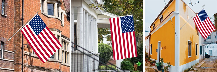 Custom Printed Single-sided 3x5ft the United States Pantone Flag, Customizable for All National Banners and Display Flags.