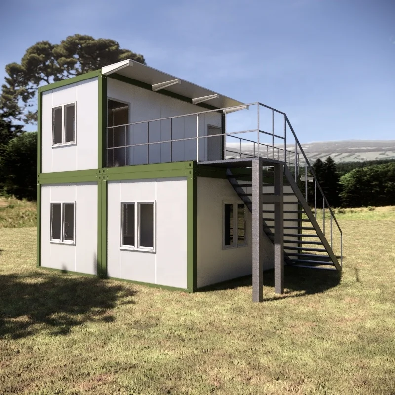 Best quality Low cost luxury double story modular prefabricated house for sale