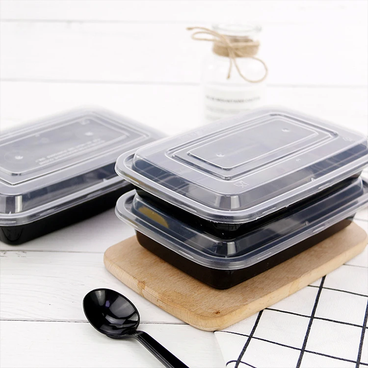Wholesale Plastic Food Container PP Lunch Box Plastic Disposable Meal Prep Containers With Lids