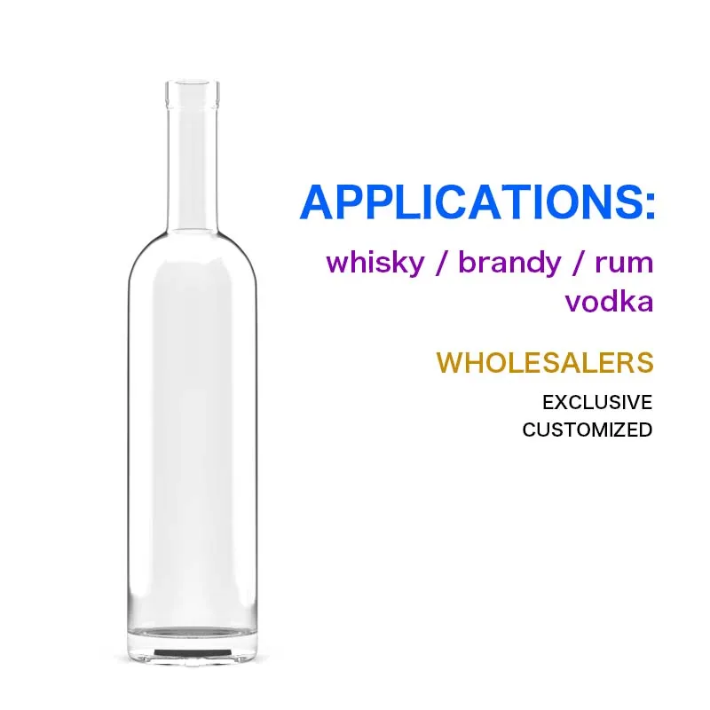 Spirits bottle new design 700ml 750ml for distillery