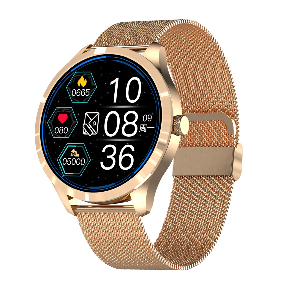 Q9L Q9 Smart Watch 2021 with Dual Straps Gold and Silver Steel Band with Call Message Reminder Smartwatch for Android iOS Phones