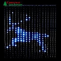 Waterproof durable RGB 500 LED Curtain Lights Twinkle Window  Wall  Lights  for Outdoor Wedding window decoration