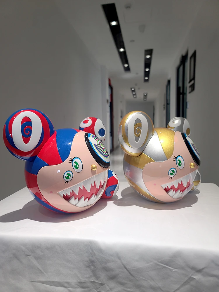 Два юаня искусство Murakami Takashi большой рот Mr.DOB Модная Кукла настольная украшение для мужчин и женщин Подарки