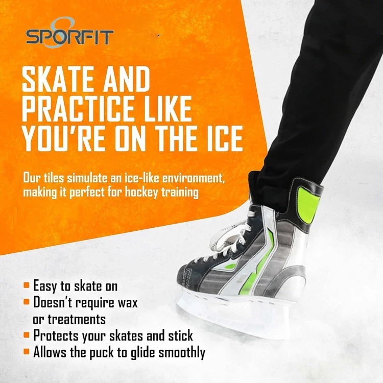 Fapre Wholesale Uhmwpe Synthetic Ice Rink Panel Hockey Rink Plastic Floor Tiles For Ice Hockey Rink