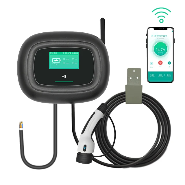 RoHS CE 22kw portable ev charger charging Electric car 32A 3 phases Type 2 380v fast charging station