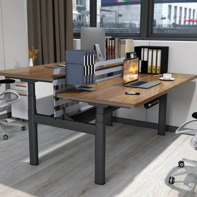 Лидер продаж автоматическая Роскошная настольная подставка для сидения с офисным ноутбуком сказочный Электрический регулируемый стол