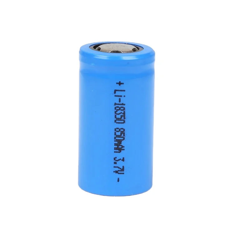 High quality 5C Of Max Discharge Current 3.7V 850mAh 18350  Lithium ion Cell