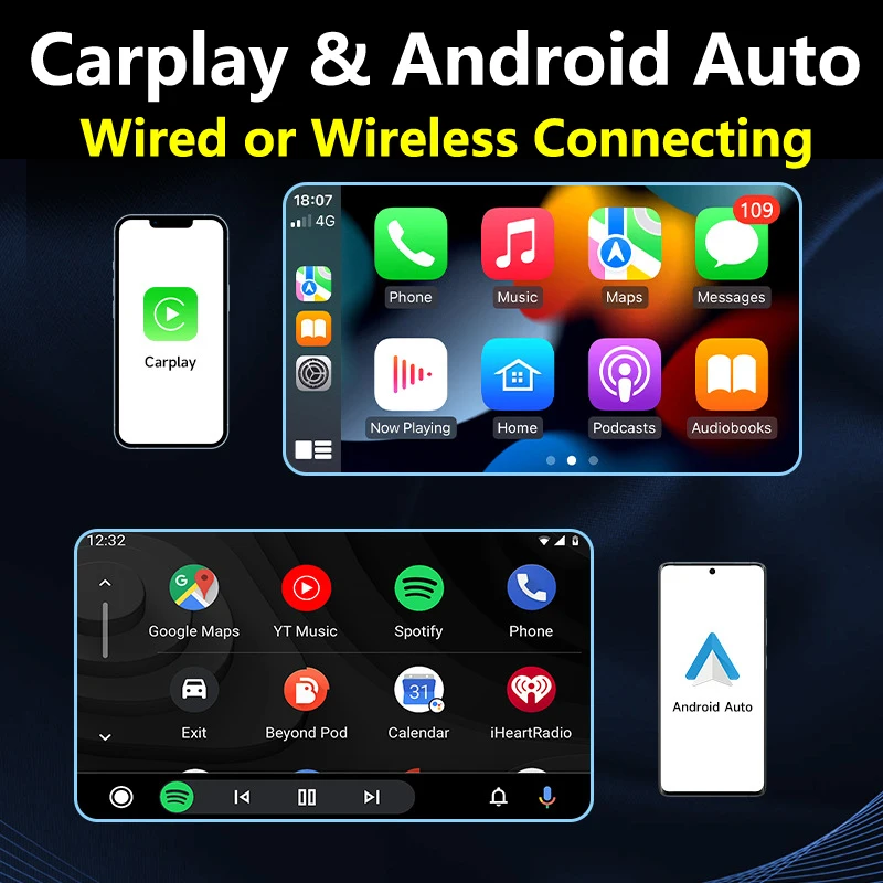 Оптом xontek CP7132 Estereos 1 + 32G 7-дюймовый сенсорный 2 Din Carplay Android 13 автомобильный радиоприемник двойной din мультимедийный плеер для автомобиля