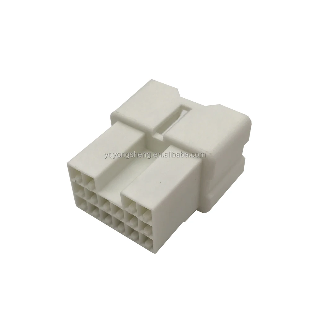 car 16P male PBT white auto wire electrical plug connectors
