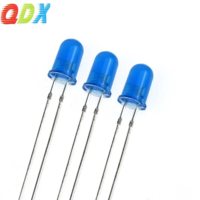 Factory sales low power consumption led diode 5mm blue diffused super bright led diode led encapsulation series1000pcs/bag