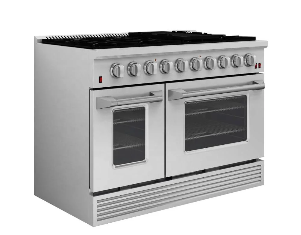 SENG ETL certified black titanium professional range  6 burner 30&36&48 inch free stand gas range