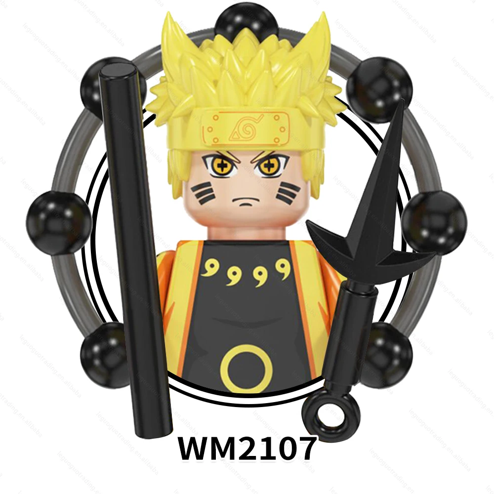 WM6108 Японские Аниме фигурки Uzumaki Senju Hashirama пластиковые Juguetes DIY наборы строительных блоков Детские игрушки для детей